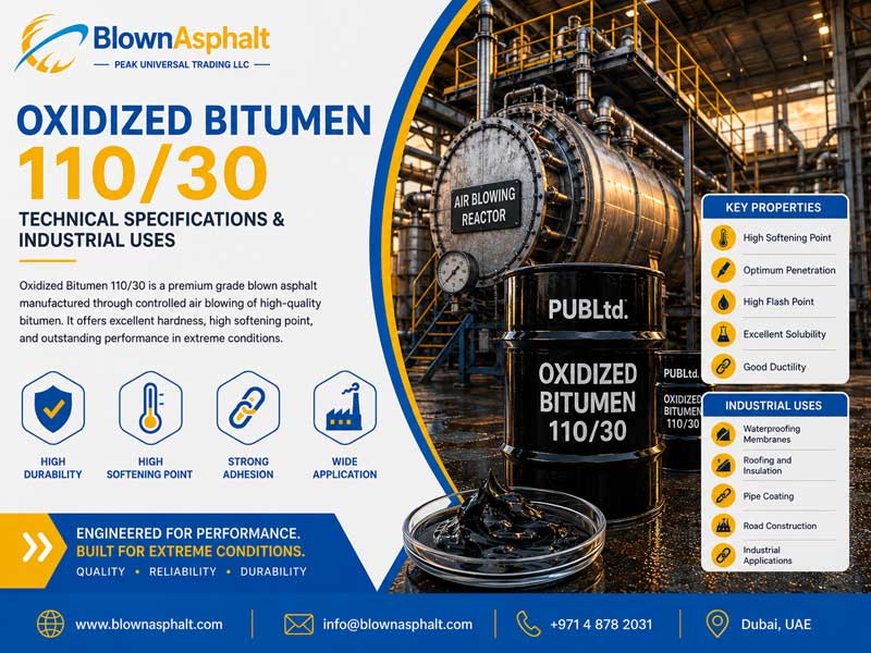 Oxidized Bitumen 110/30 Specifications