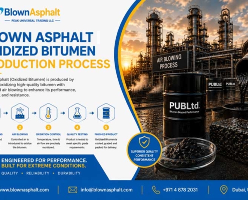 Blown asphalt Production Process, Oxidized bitumen production, blown asphalt, oxidized bitumen