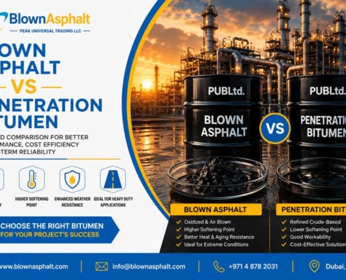 Blown Asphalt vs Penetration Bitumen, Oxidized Bitumen, blown asphalt, blownasfalt