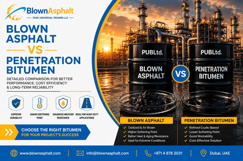 Blown Asphalt vs Penetration Bitumen